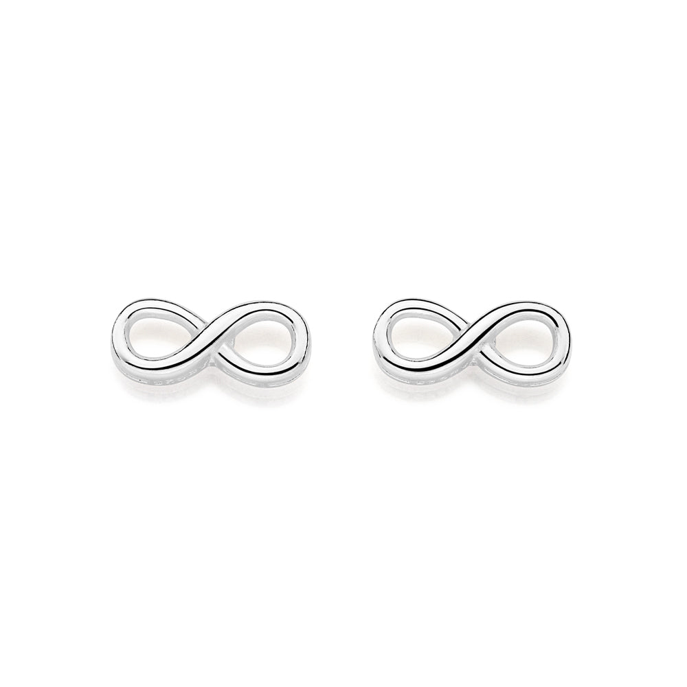 Brinco Infinito Médio Rommanel em Prata – Design Delicado e Elegante