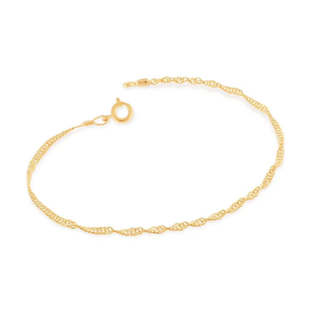 Pulseira Fio Cingapura Rommanel Banhada a Ouro 18K – Design Clássico e Elegante - Joias Rommanel | YouBeauty - Brincos, Colares e Anéis com Frete Grátis