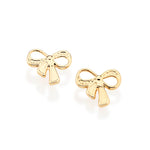 Brinco Infantil Laço com Detalhes Vazados Rommanel em Ouro 18K – Design Delicado e Hipoalergênico - Joias Rommanel | YouBeauty - Brincos, Colares e Anéis com Frete Grátis
