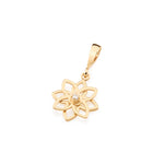 Pingente Rommanel Flor Vazado com Zircônia Branca em Ouro 18K – Design Delicado e Sofisticado - Joias Rommanel | YouBeauty - Brincos, Colares e Anéis com Frete Grátis