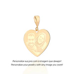 Pingente Rommanel em Formato de Coração Personalizável – Banho Ouro 18K, 3,2x2,5cm - Joias Rommanel | YouBeauty - Brincos, Colares e Anéis com Frete Grátis
