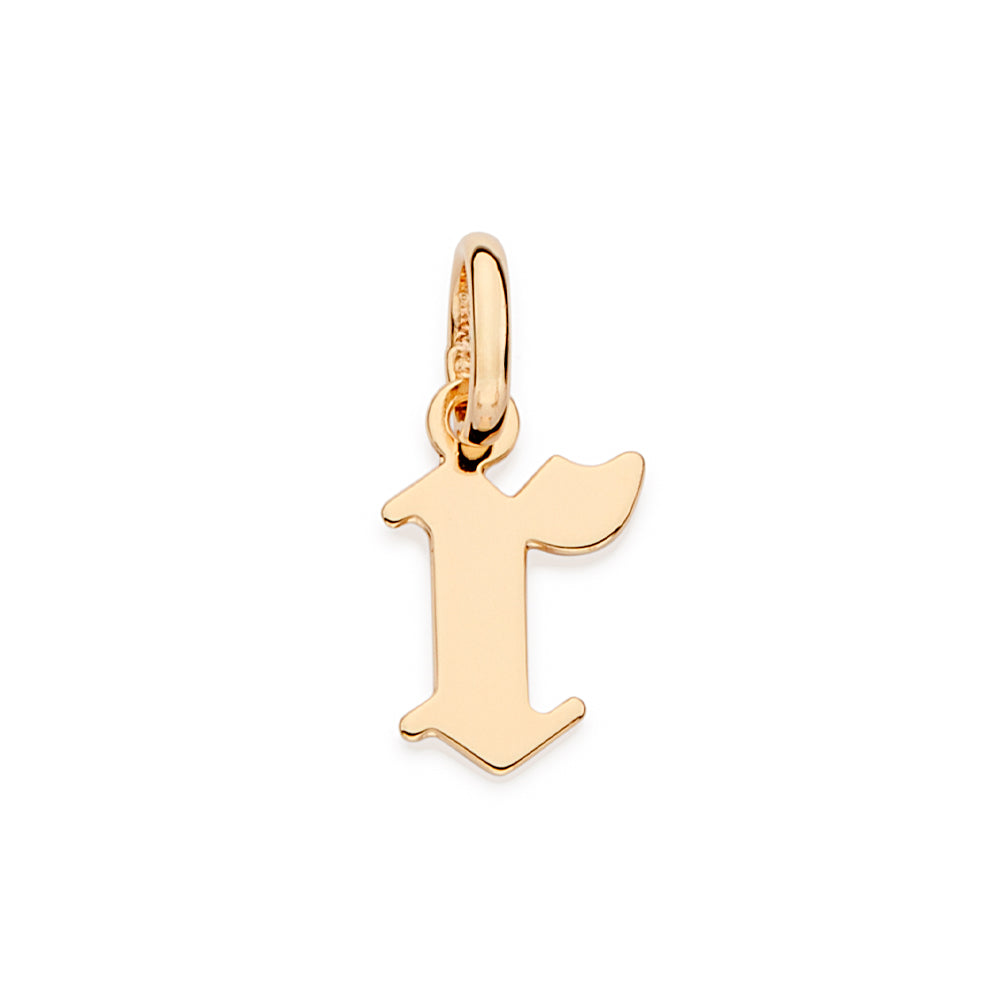 Pingente Letra Gótica Rommanel Banhado a Ouro 18K – Design Exclusivo e Sofisticado
