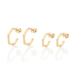 Kit Brinco Angular Rommanel com Meia Argola Banho Ouro 18K – Coleção Giovanna Antonel - Joias Rommanel | YouBeauty - Brincos, Colares e Anéis com Frete Grátis