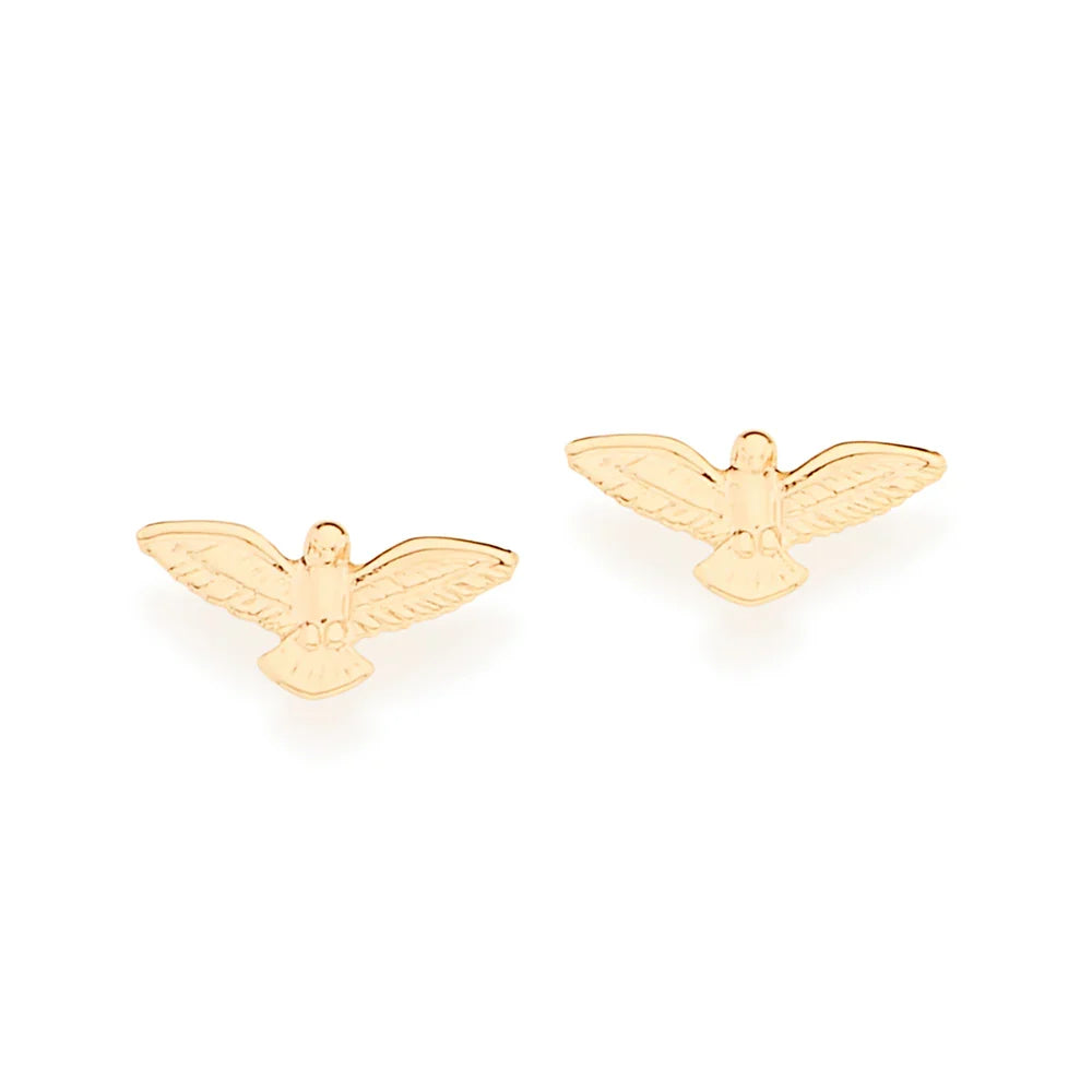 Brinco Espírito Santo Rommanel Pequeno Banhado a Ouro 18K – Design Delicado e Sofisticado - Joias Rommanel | YouBeauty - Brincos, Colares e Anéis com Frete Grátis