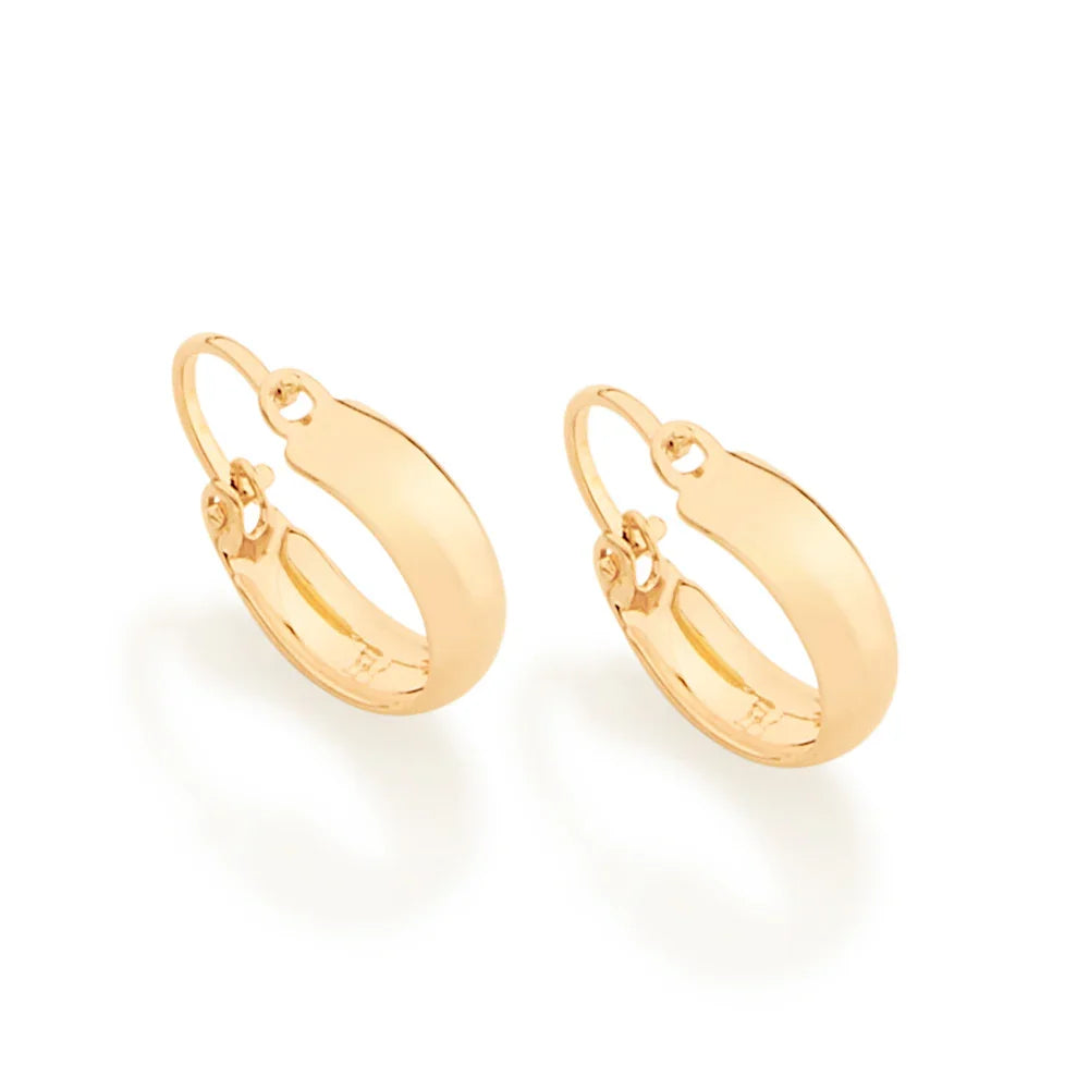 Brinco Infantil Argola Lisa Rommanel em Banho de Ouro 18K – Design Clássico e Delicado - Joias Rommanel | YouBeauty - Brincos, Colares e Anéis com Frete Grátis