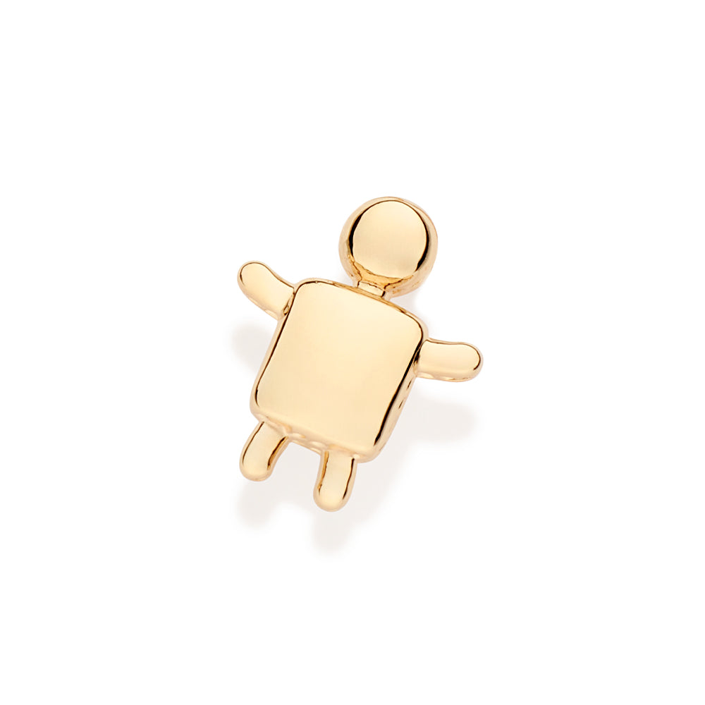 Pingente Menino Rommanel Banhado a Ouro 18K – Design Delicado e Charmoso