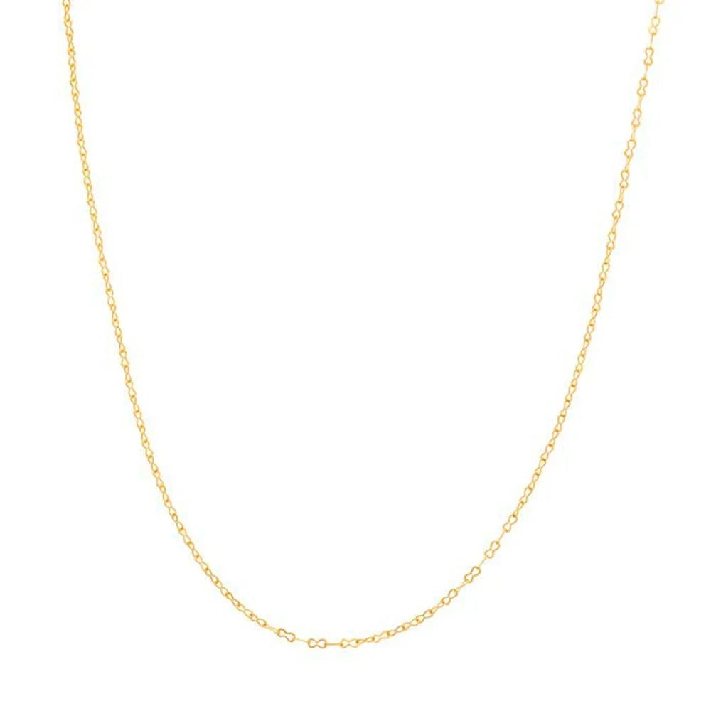 Cordão Gargantilha Rommanel com Fio Fino em Formato de Oito – Banho Ouro 18K, 42 cm - Joias Rommanel | YouBeauty - Brincos, Colares e Anéis com Frete Grátis