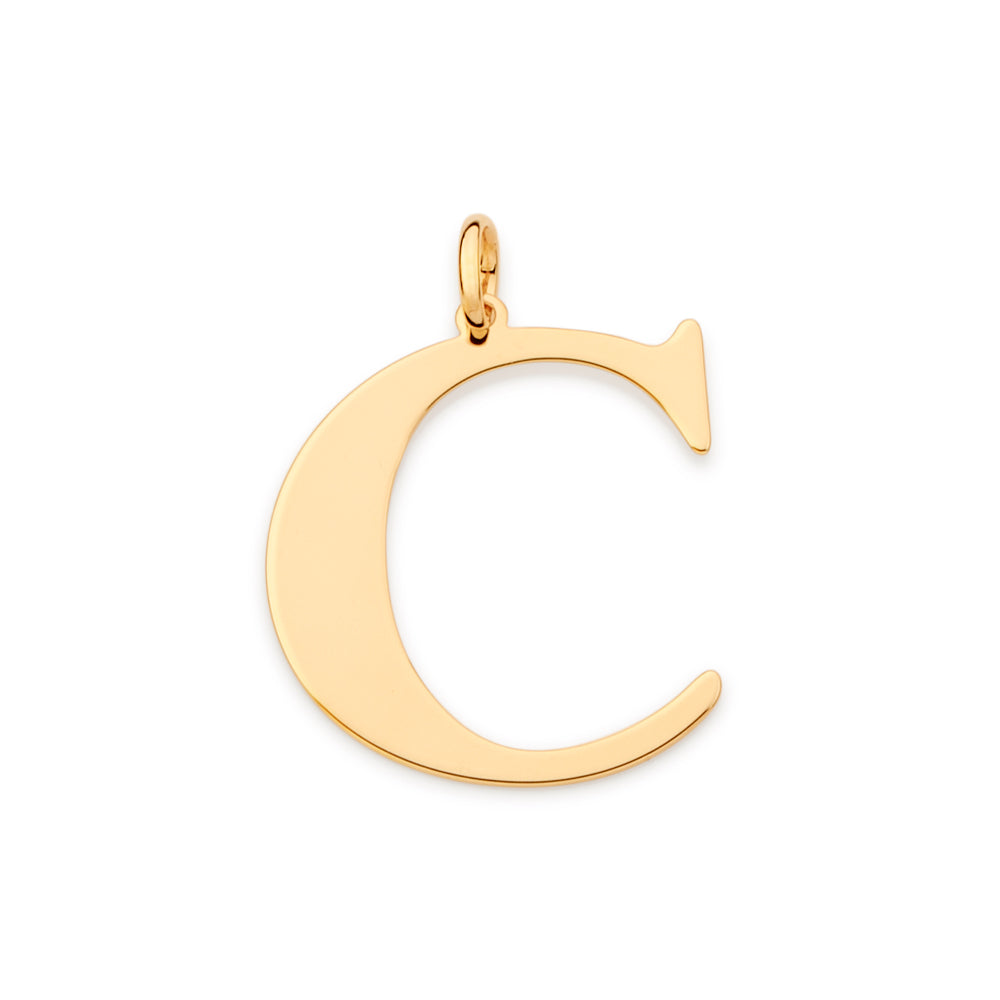 Pingente Maxi Letra Rommanel Banhado a Ouro 18K – Coleção Giovanna Antonelli Exclusiva