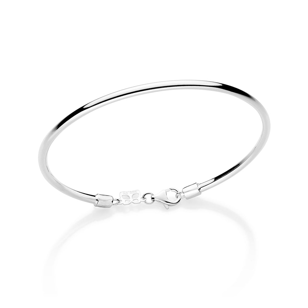 Bracelete Aro Tubo Rommanel em Prata com Fecho Lagosta – Design Minimalista Elegante