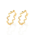 Brinco Argola Ondulada 2cm Rommanel Banhado a Ouro 18K – Design Sofisticado e Atual - Joias Rommanel | YouBeauty - Brincos, Colares e Anéis com Frete Grátis
