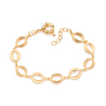 Pulseira Rommanel de Elos Ovais Vazados em Ouro 18K – Design Ajustável e Diamantado - Joias Rommanel | YouBeauty - Brincos, Colares e Anéis com Frete Grátis