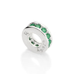 Berloque Stopper Rommanel Cravejado com 12 Zircônias Verde em Prata – Design Exclusivo e Elegante - Joias Rommanel | YouBeauty - Brincos, Colares e Anéis com Frete Grátis