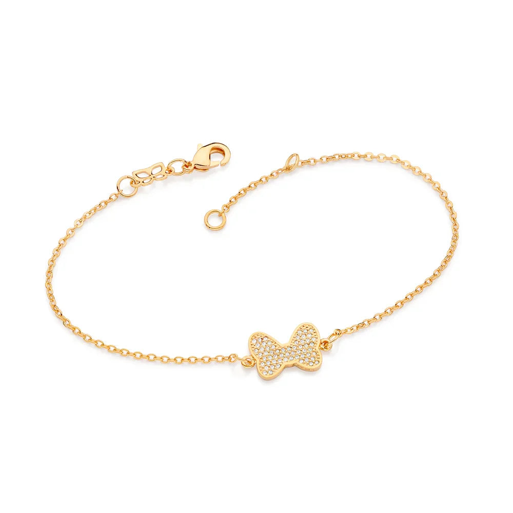 Pulseira Laço Cravejada com 59 Zircônias Rommanel em Ouro 18K – Coleção Disney Exclusiva - Joias Rommanel | YouBeauty - Brincos, Colares e Anéis com Frete Grátis
