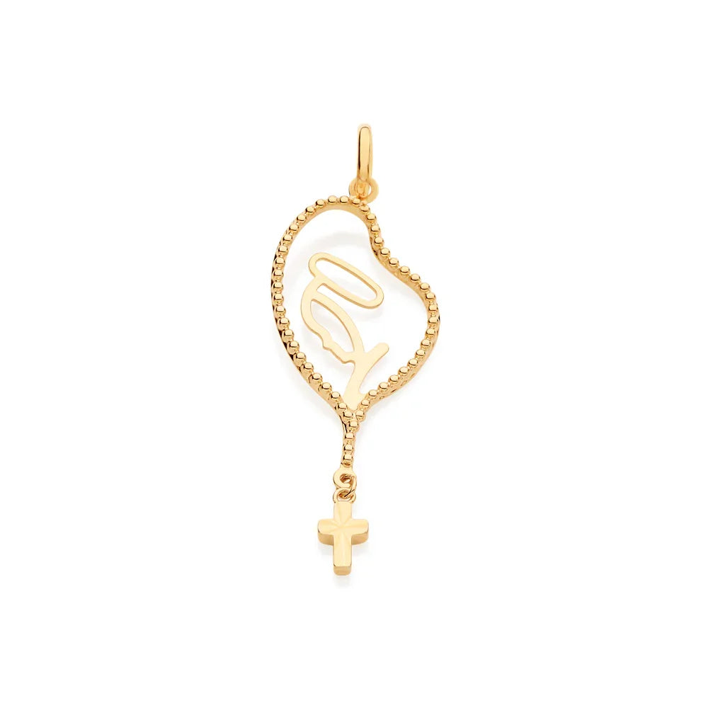 Pingente Terço Rommanel com Imagem da Madona e Detalhe Vazado em Ouro 18K – Design Trabalhado - Joias Rommanel | YouBeauty - Brincos, Colares e Anéis com Frete Grátis