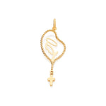 Pingente Terço Rommanel com Imagem da Madona e Detalhe Vazado em Ouro 18K – Design Trabalhado - Joias Rommanel | YouBeauty - Brincos, Colares e Anéis com Frete Grátis